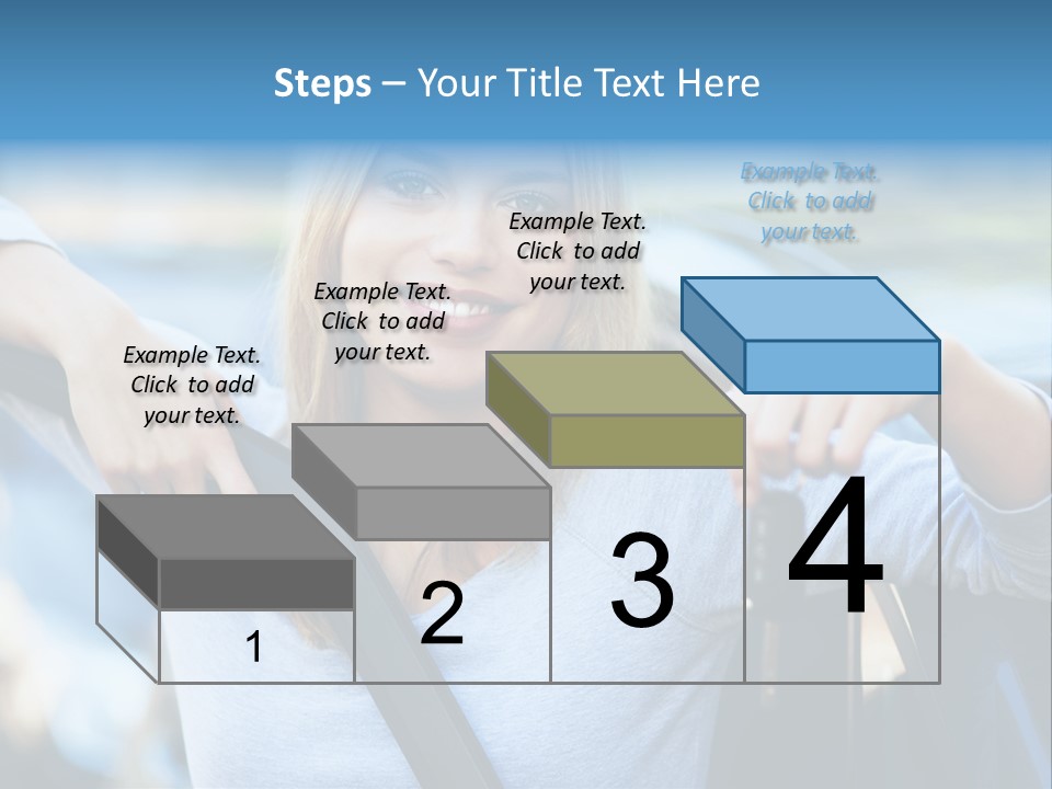 Female Car Keys Transport PowerPoint Template