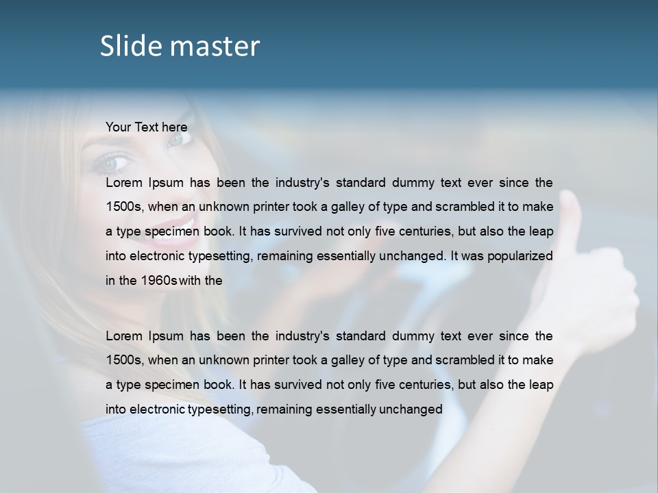 Thumbs Up Lifestyle Beautiful PowerPoint Template