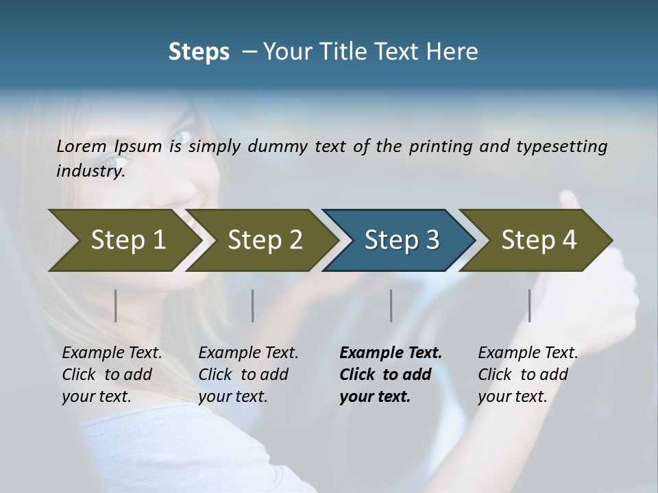 Thumbs Up Lifestyle Beautiful PowerPoint Template