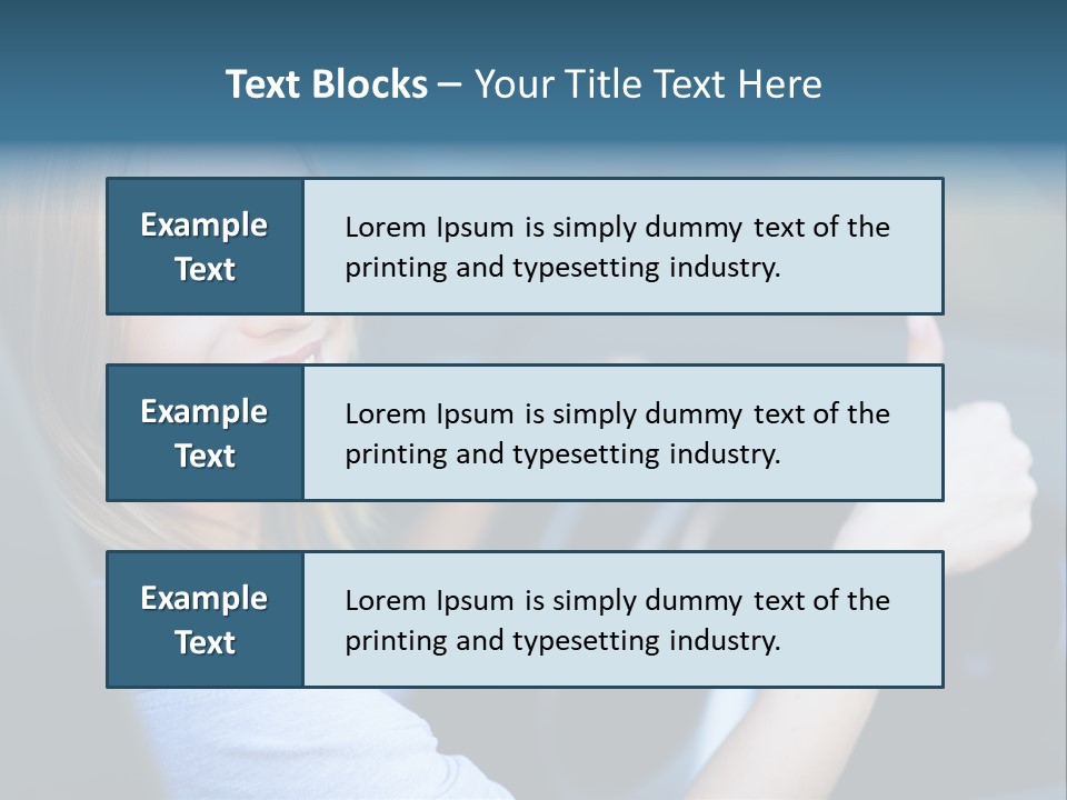 Thumbs Up Lifestyle Beautiful PowerPoint Template