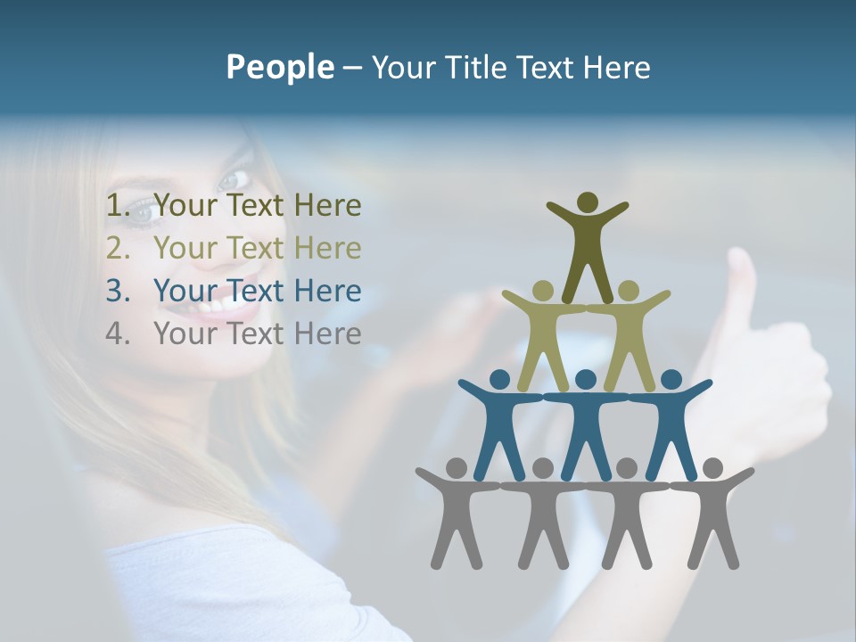 Thumbs Up Lifestyle Beautiful PowerPoint Template