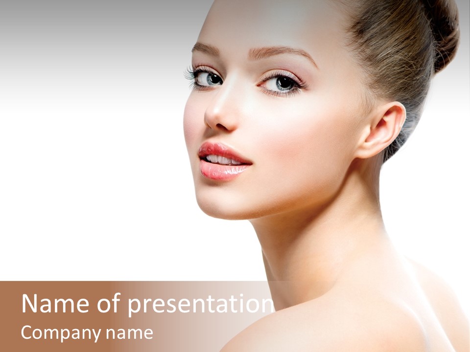 Youth Cleansing Girl PowerPoint Template