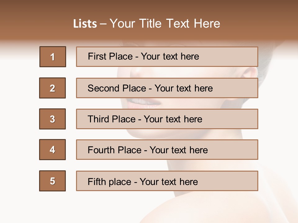 Youth Cleansing Girl PowerPoint Template