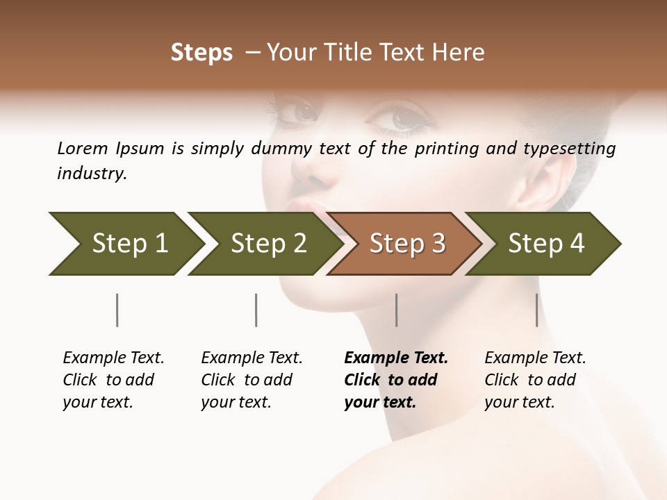 Youth Cleansing Girl PowerPoint Template