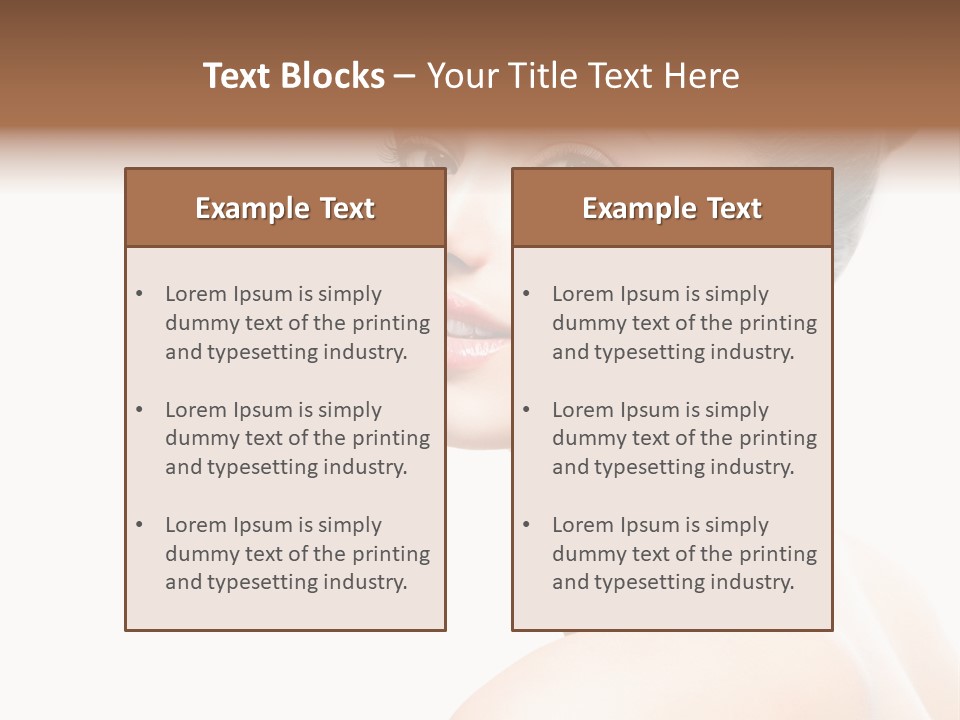 Youth Cleansing Girl PowerPoint Template