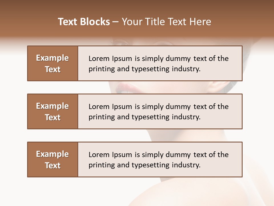 Youth Cleansing Girl PowerPoint Template