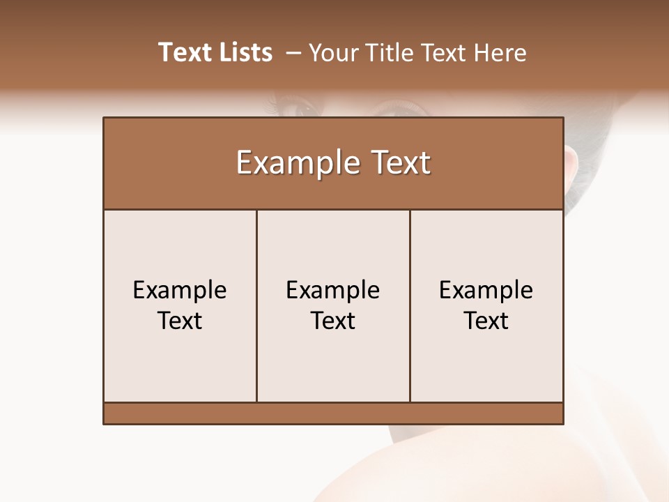 Youth Cleansing Girl PowerPoint Template