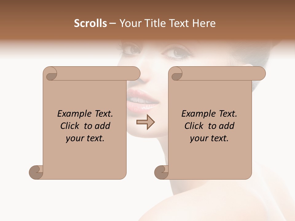 Youth Cleansing Girl PowerPoint Template