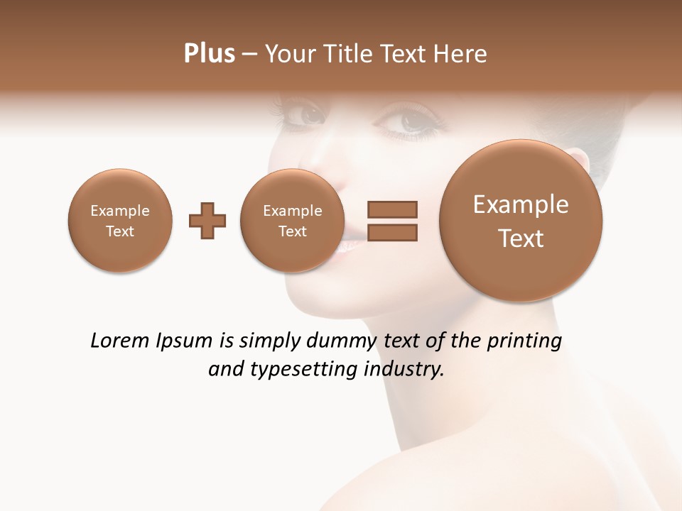 Youth Cleansing Girl PowerPoint Template