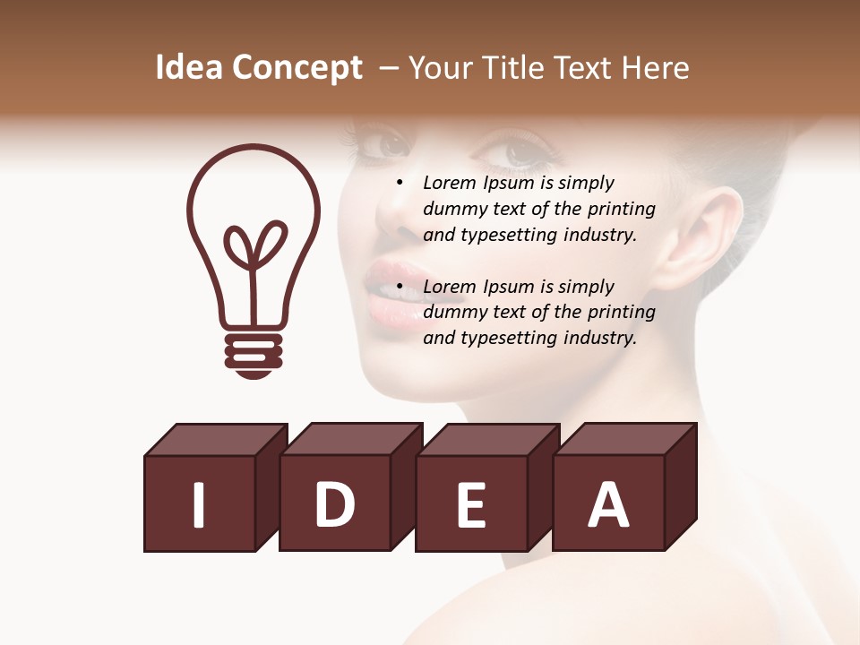 Youth Cleansing Girl PowerPoint Template