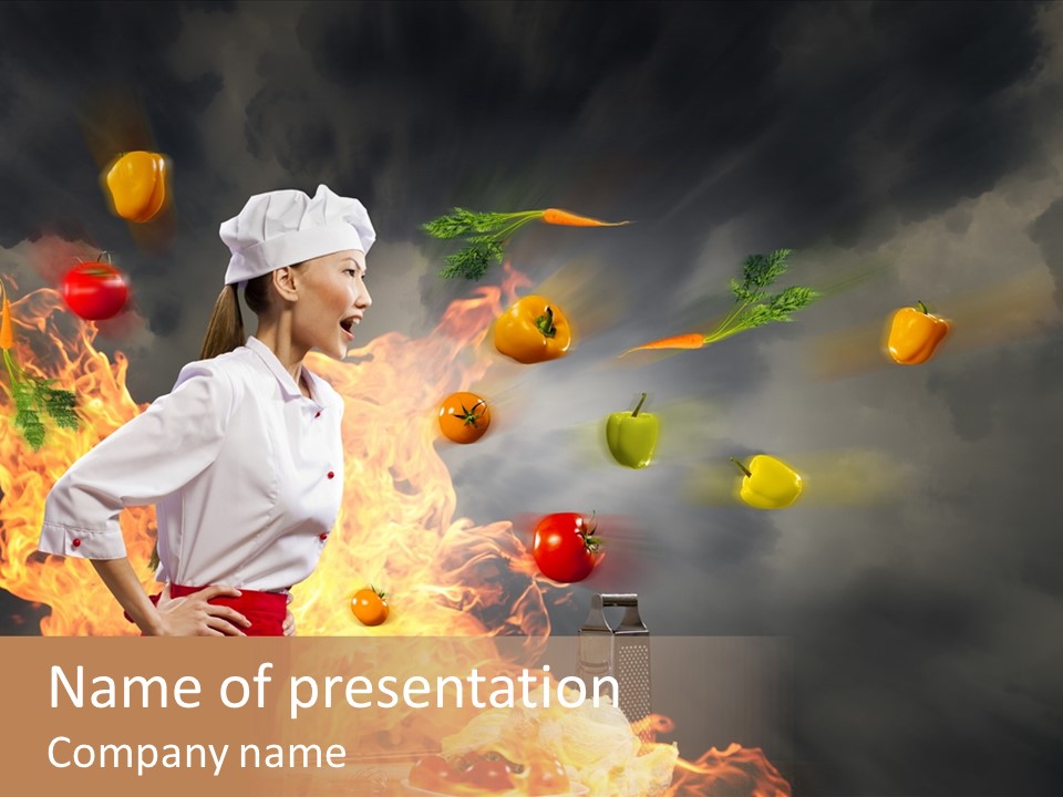 Angry One Female PowerPoint Template