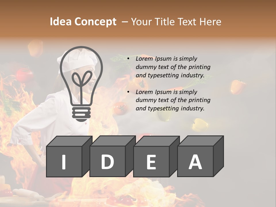 Angry One Female PowerPoint Template