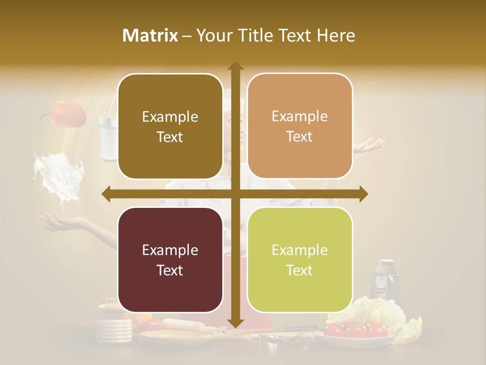 Emale Cooking Kitchen PowerPoint Template