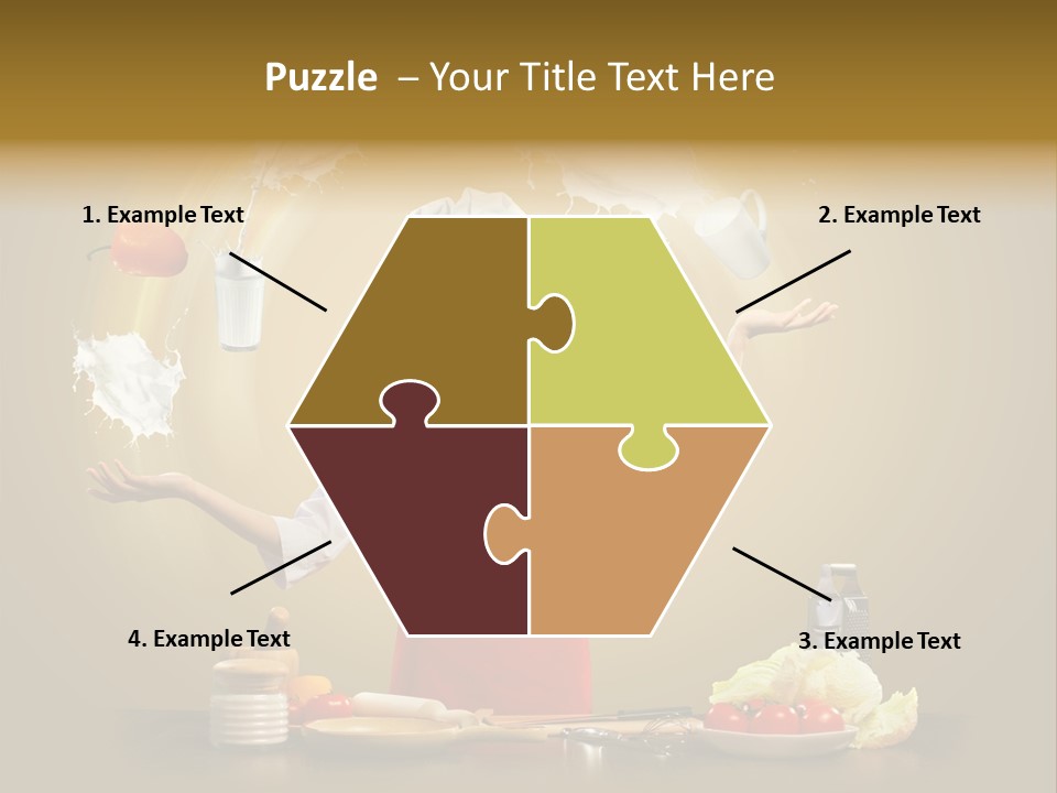 Emale Cooking Kitchen PowerPoint Template