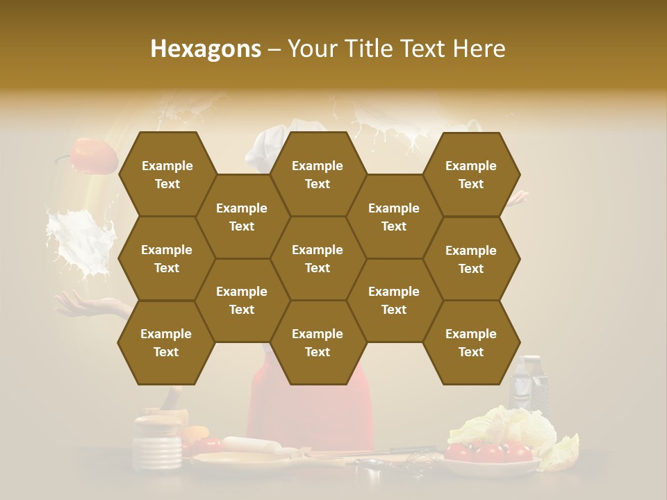 Emale Cooking Kitchen PowerPoint Template