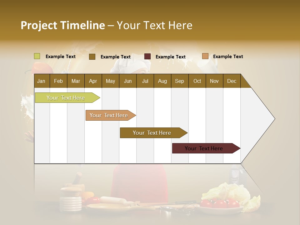 Emale Cooking Kitchen PowerPoint Template