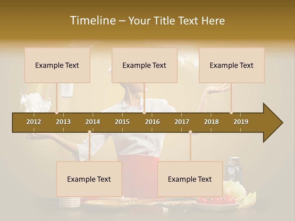 Emale Cooking Kitchen PowerPoint Template