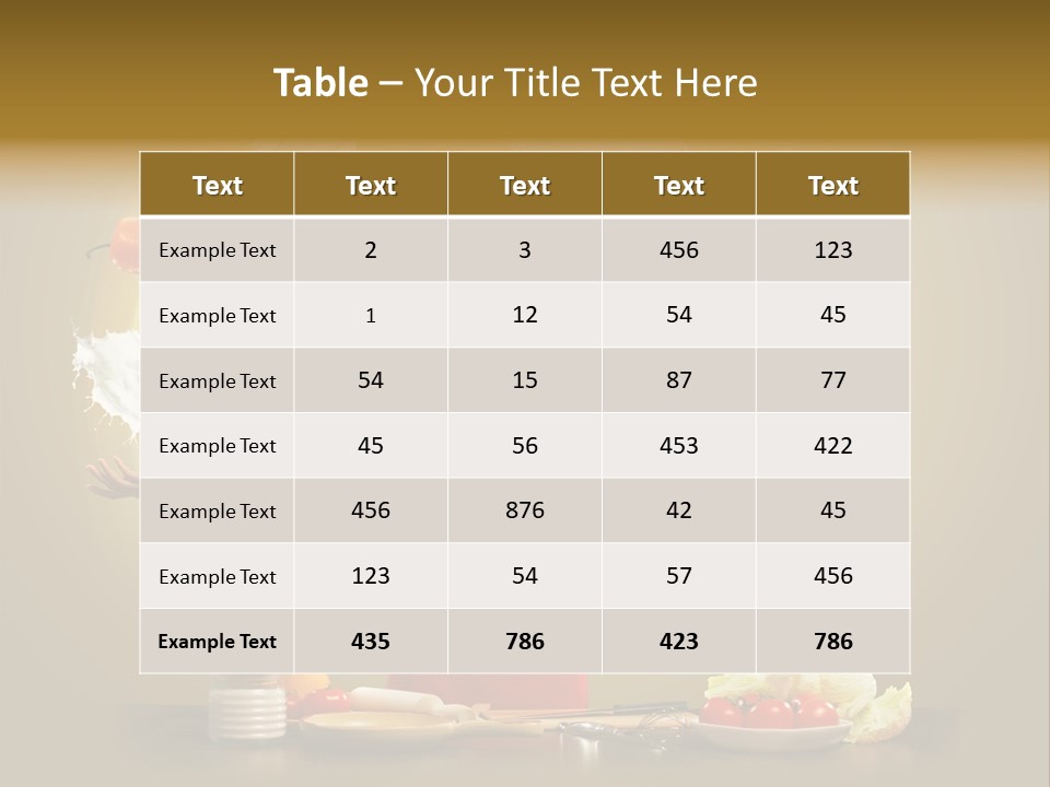 Emale Cooking Kitchen PowerPoint Template