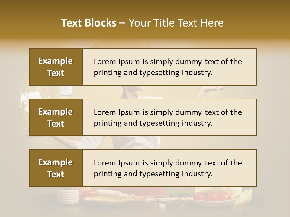 Emale Cooking Kitchen PowerPoint Template