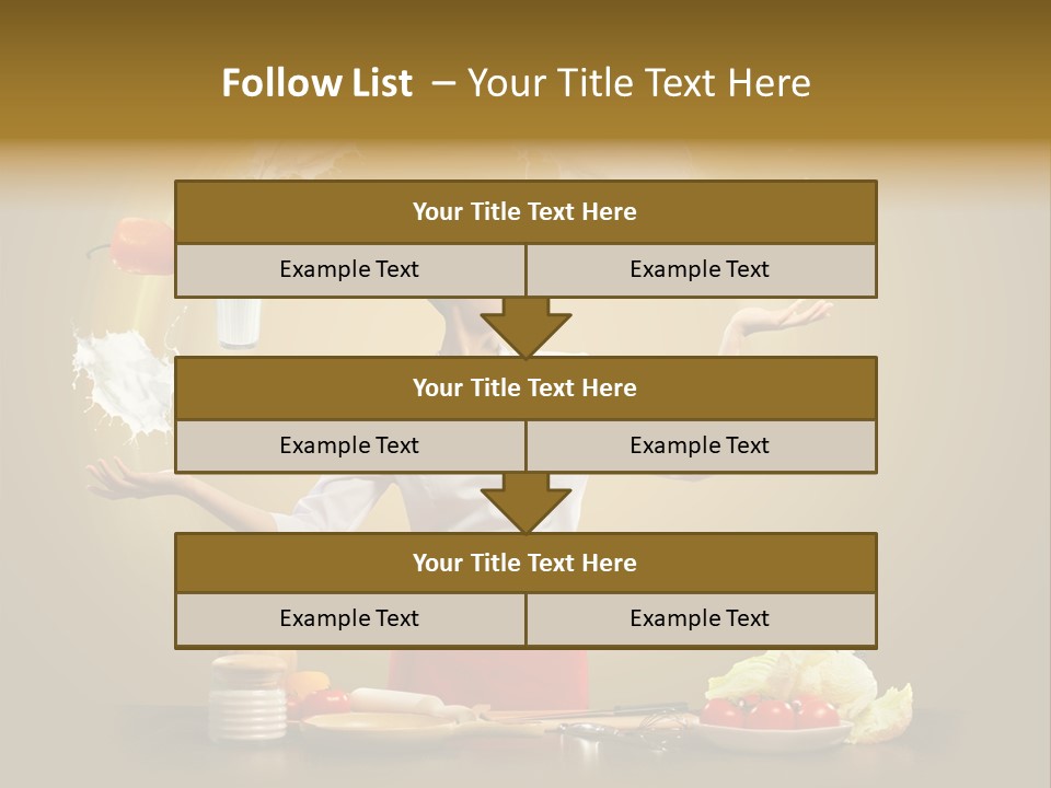 Emale Cooking Kitchen PowerPoint Template