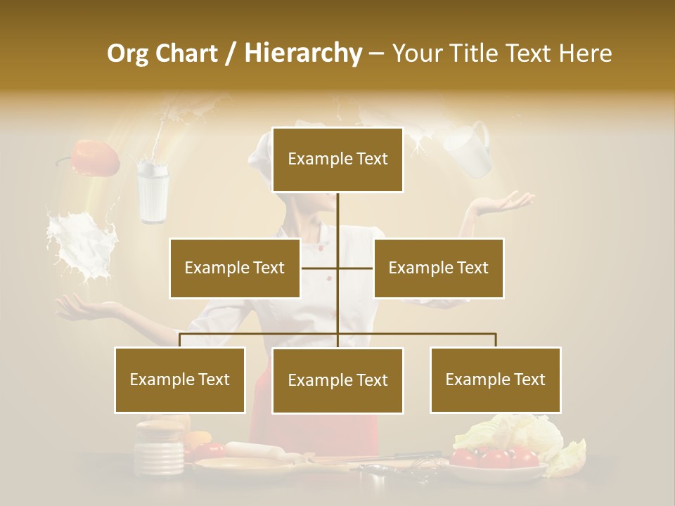 Emale Cooking Kitchen PowerPoint Template
