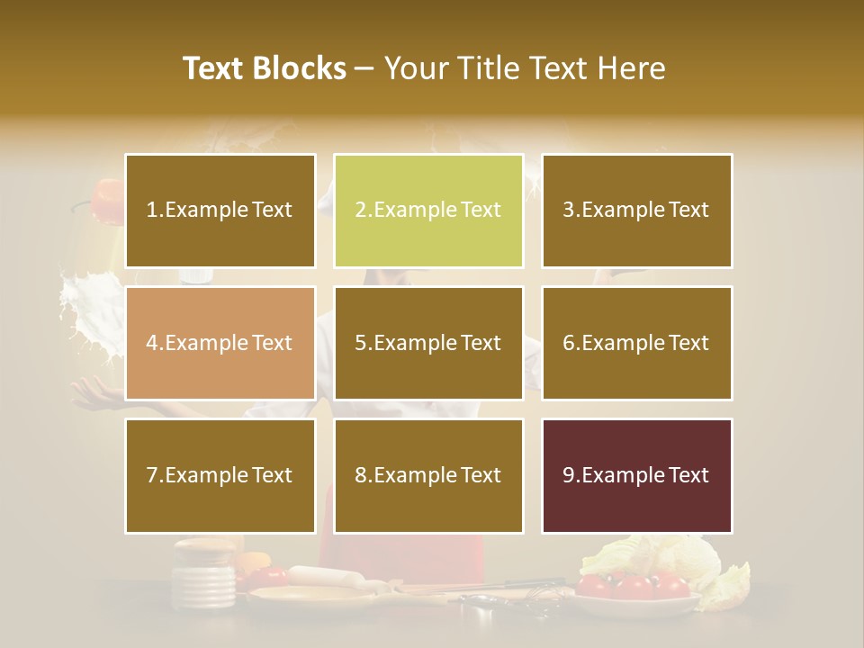 Emale Cooking Kitchen PowerPoint Template