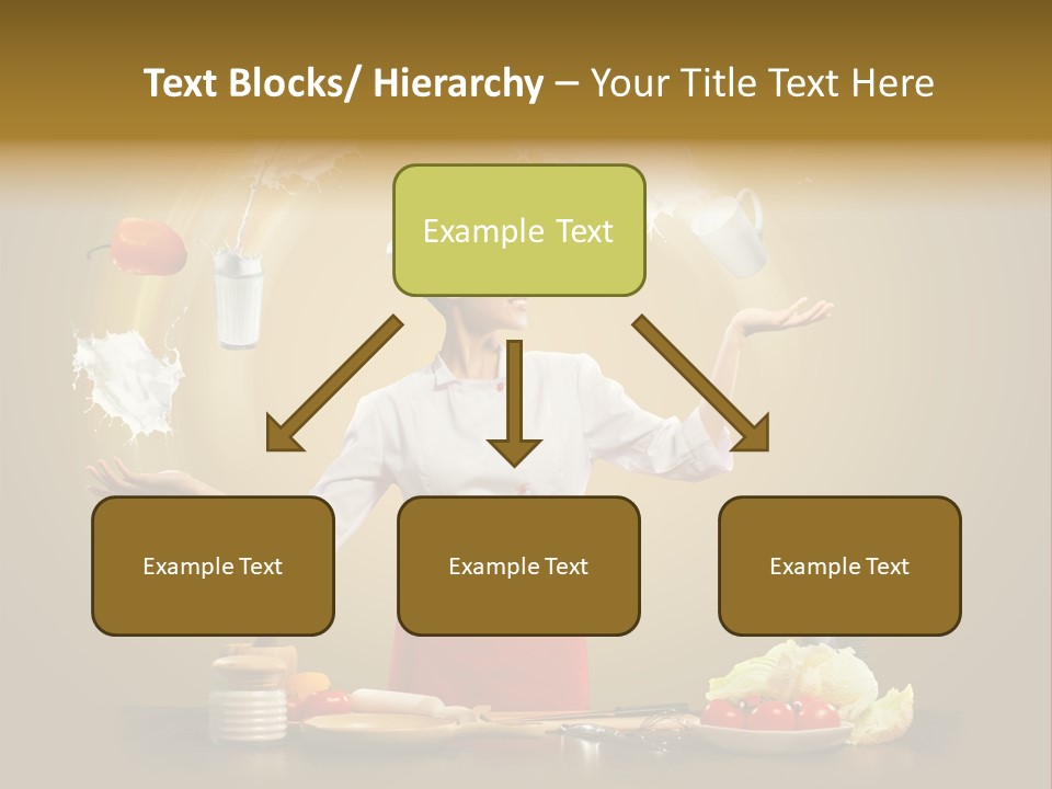 Emale Cooking Kitchen PowerPoint Template
