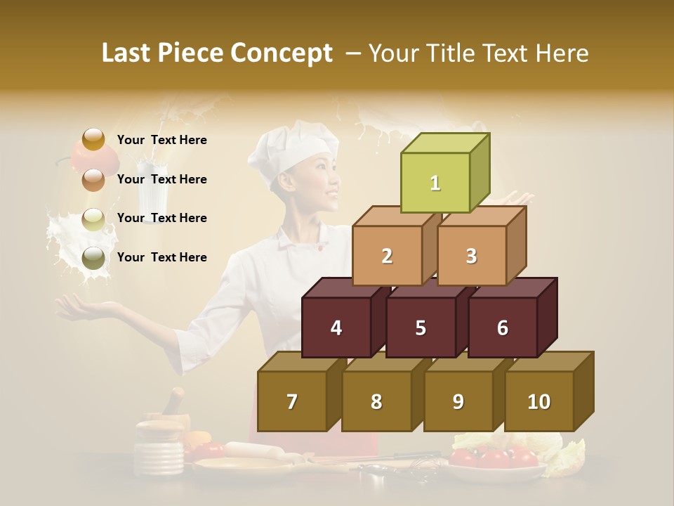 Emale Cooking Kitchen PowerPoint Template