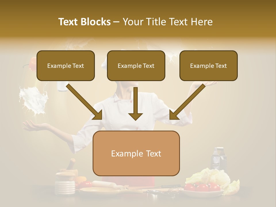 Emale Cooking Kitchen PowerPoint Template