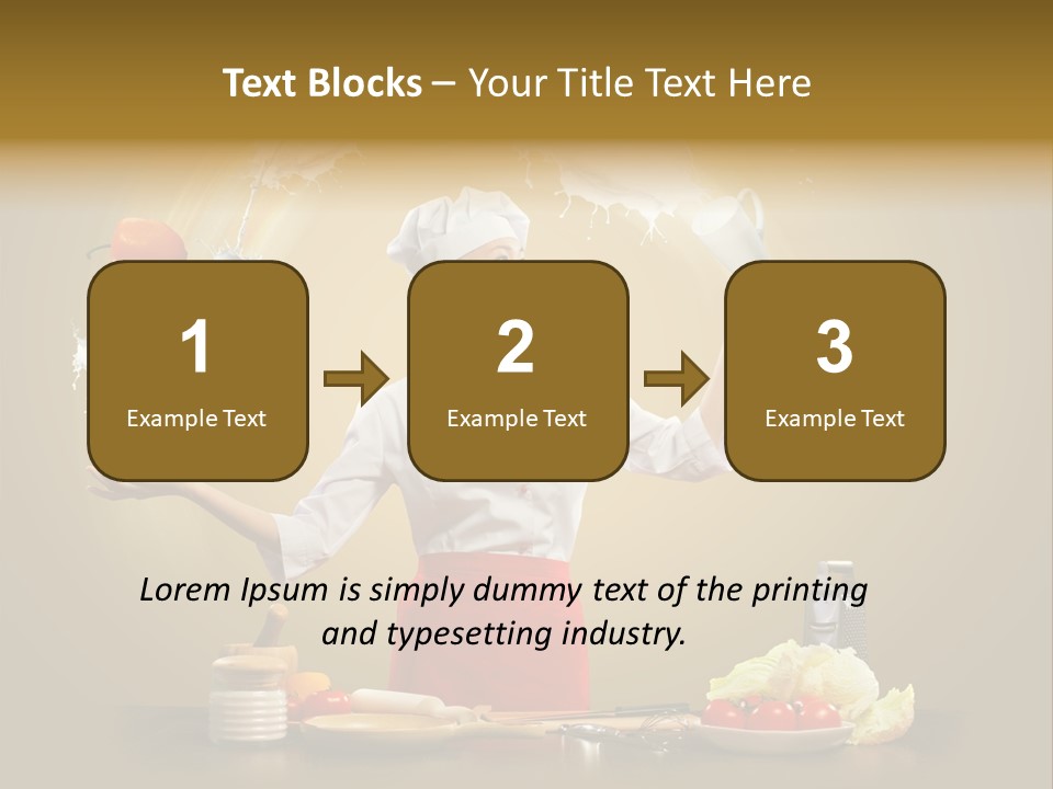 Emale Cooking Kitchen PowerPoint Template