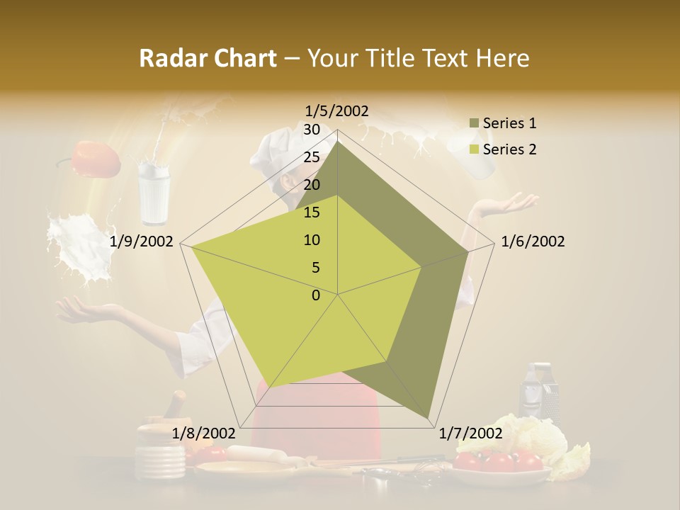 Emale Cooking Kitchen PowerPoint Template