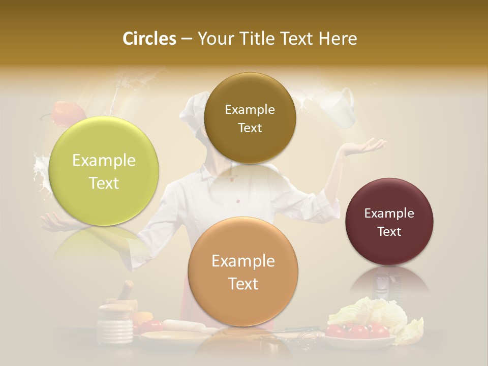 Emale Cooking Kitchen PowerPoint Template