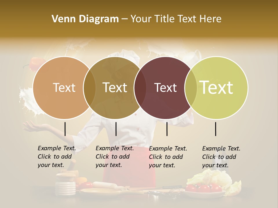 Emale Cooking Kitchen PowerPoint Template