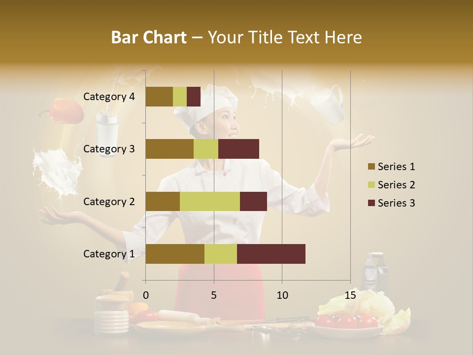 Emale Cooking Kitchen PowerPoint Template