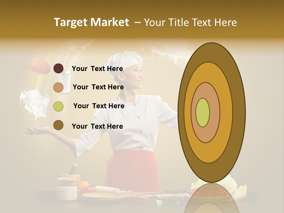 Emale Cooking Kitchen PowerPoint Template