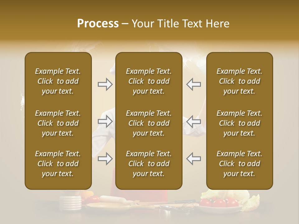 Emale Cooking Kitchen PowerPoint Template