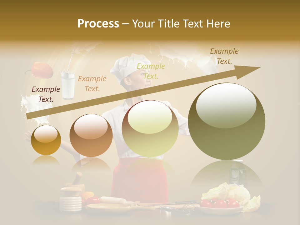 Emale Cooking Kitchen PowerPoint Template