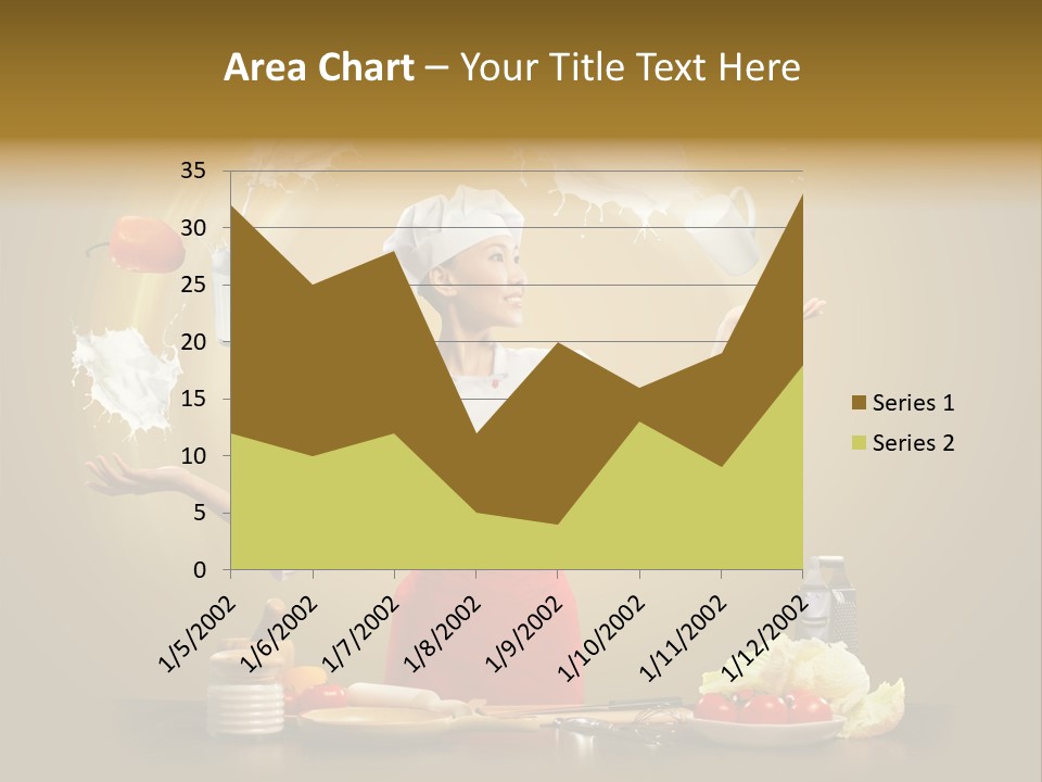 Emale Cooking Kitchen PowerPoint Template