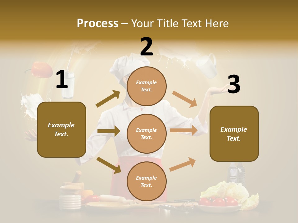 Emale Cooking Kitchen PowerPoint Template
