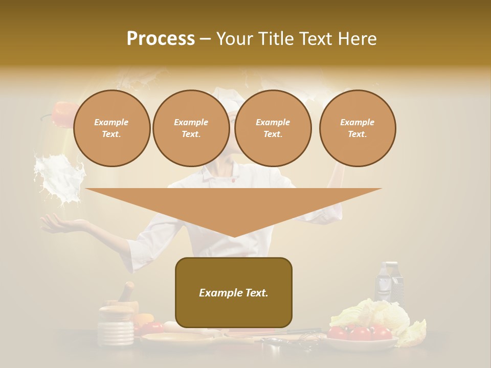 Emale Cooking Kitchen PowerPoint Template