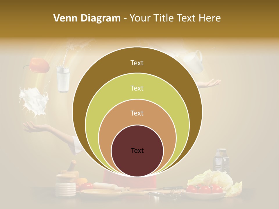 Emale Cooking Kitchen PowerPoint Template