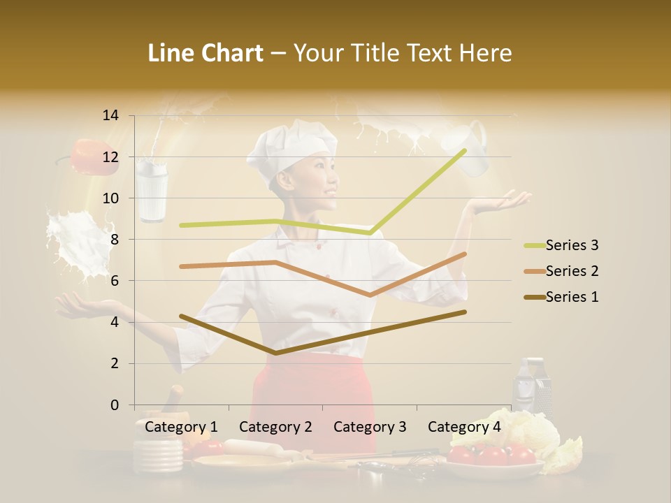 Emale Cooking Kitchen PowerPoint Template