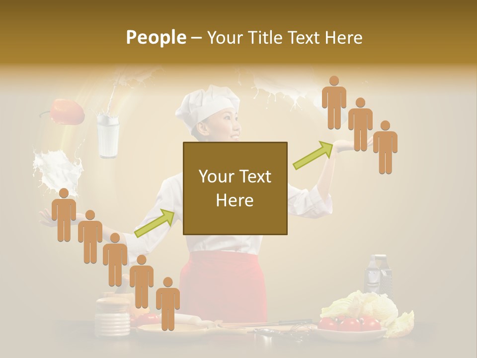 Emale Cooking Kitchen PowerPoint Template