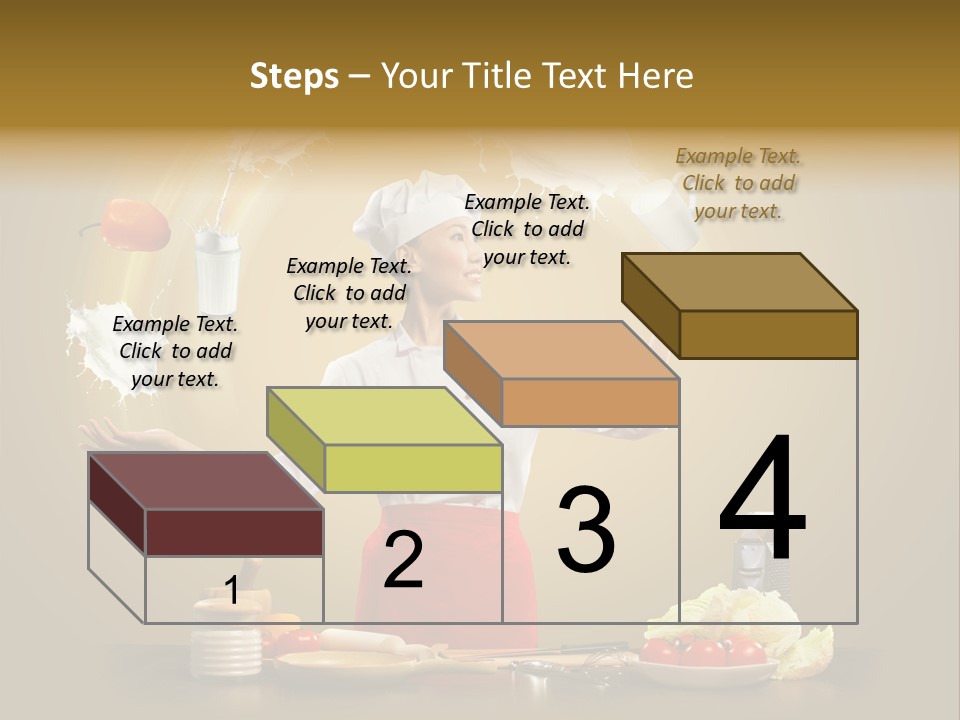 Emale Cooking Kitchen PowerPoint Template