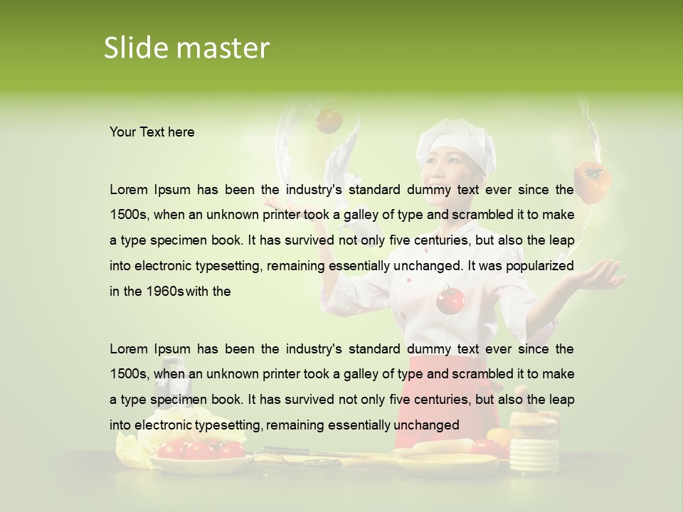 Red Juggler Milk PowerPoint Template