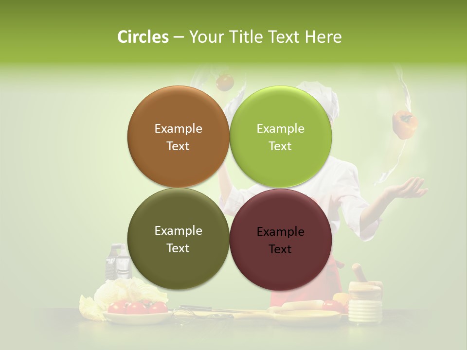 Red Juggler Milk PowerPoint Template
