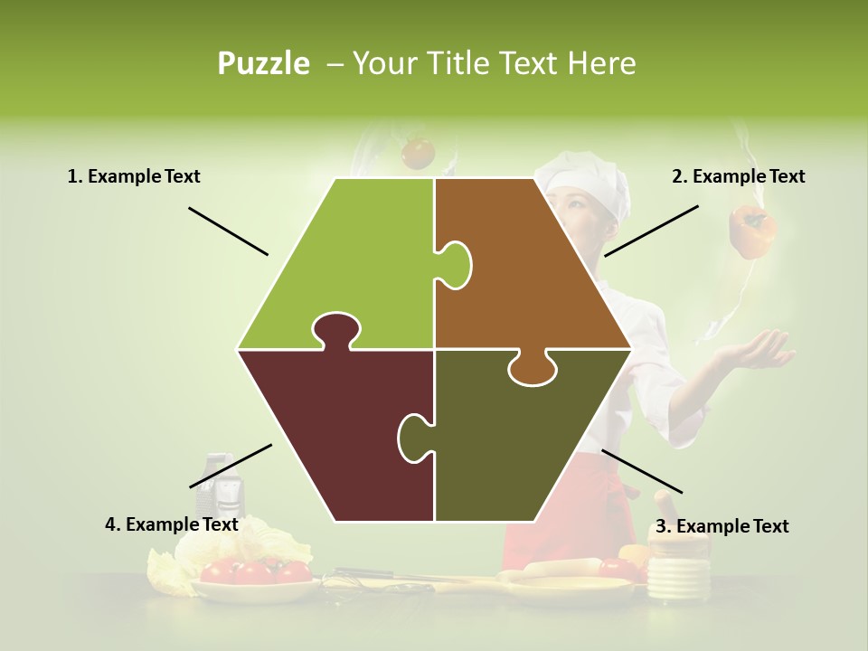 Red Juggler Milk PowerPoint Template