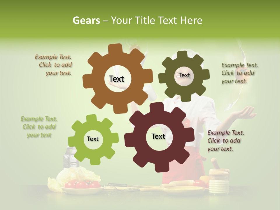 Red Juggler Milk PowerPoint Template