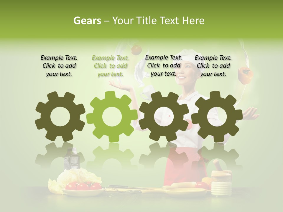 Red Juggler Milk PowerPoint Template