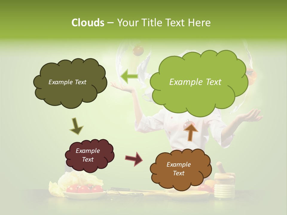 Red Juggler Milk PowerPoint Template